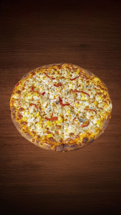 Tavuklu pizza