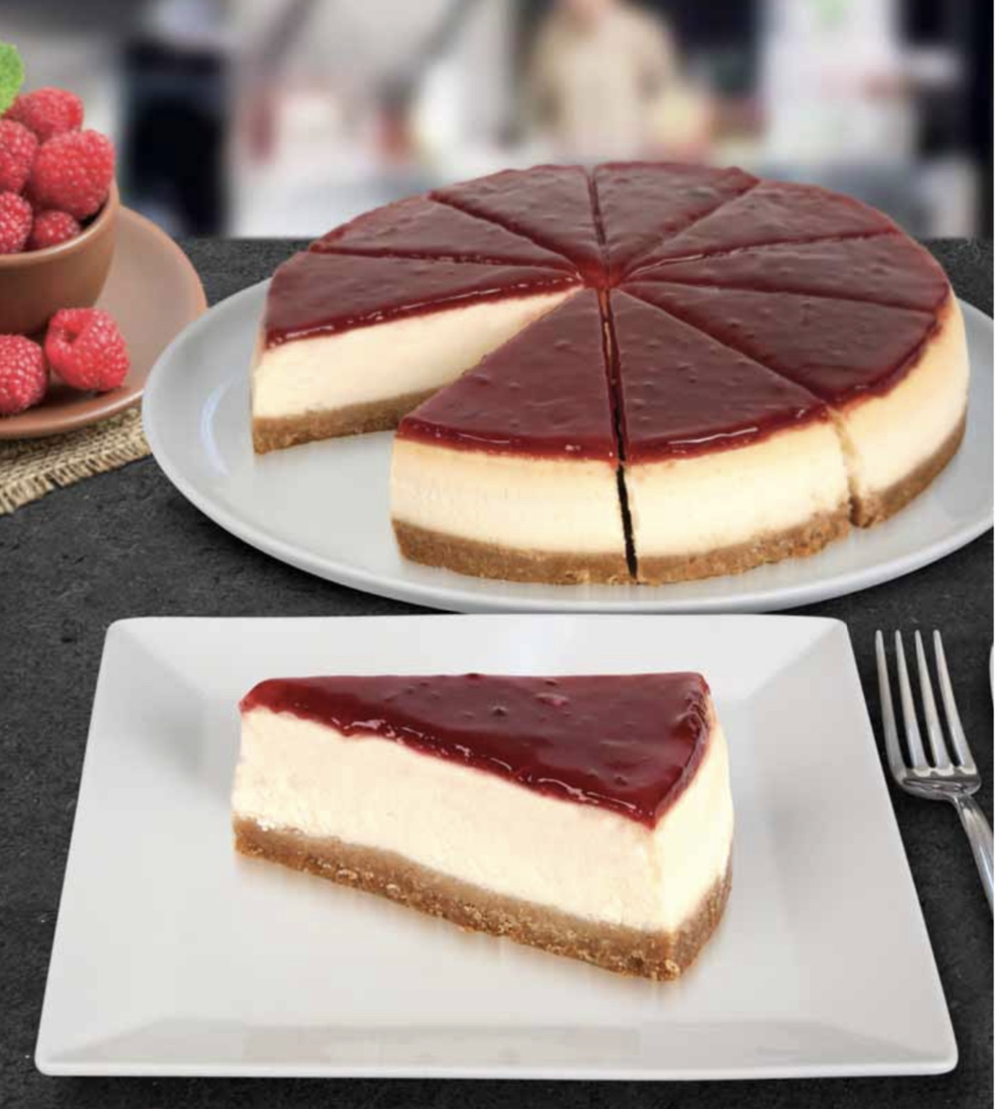 Frambuazlı cheesecake